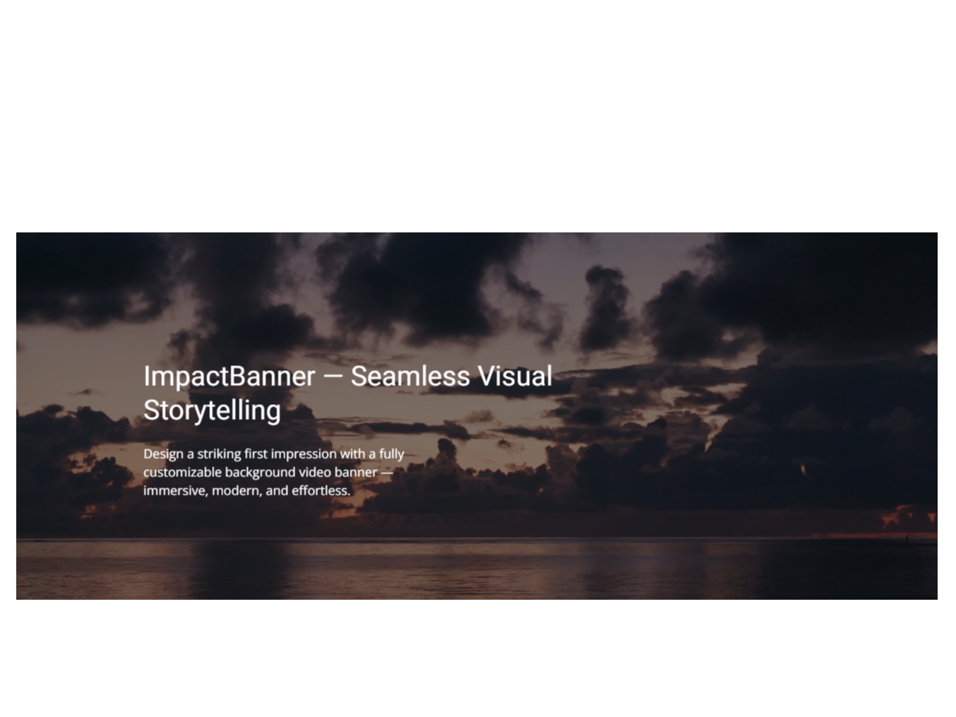 Background with video popup disabled