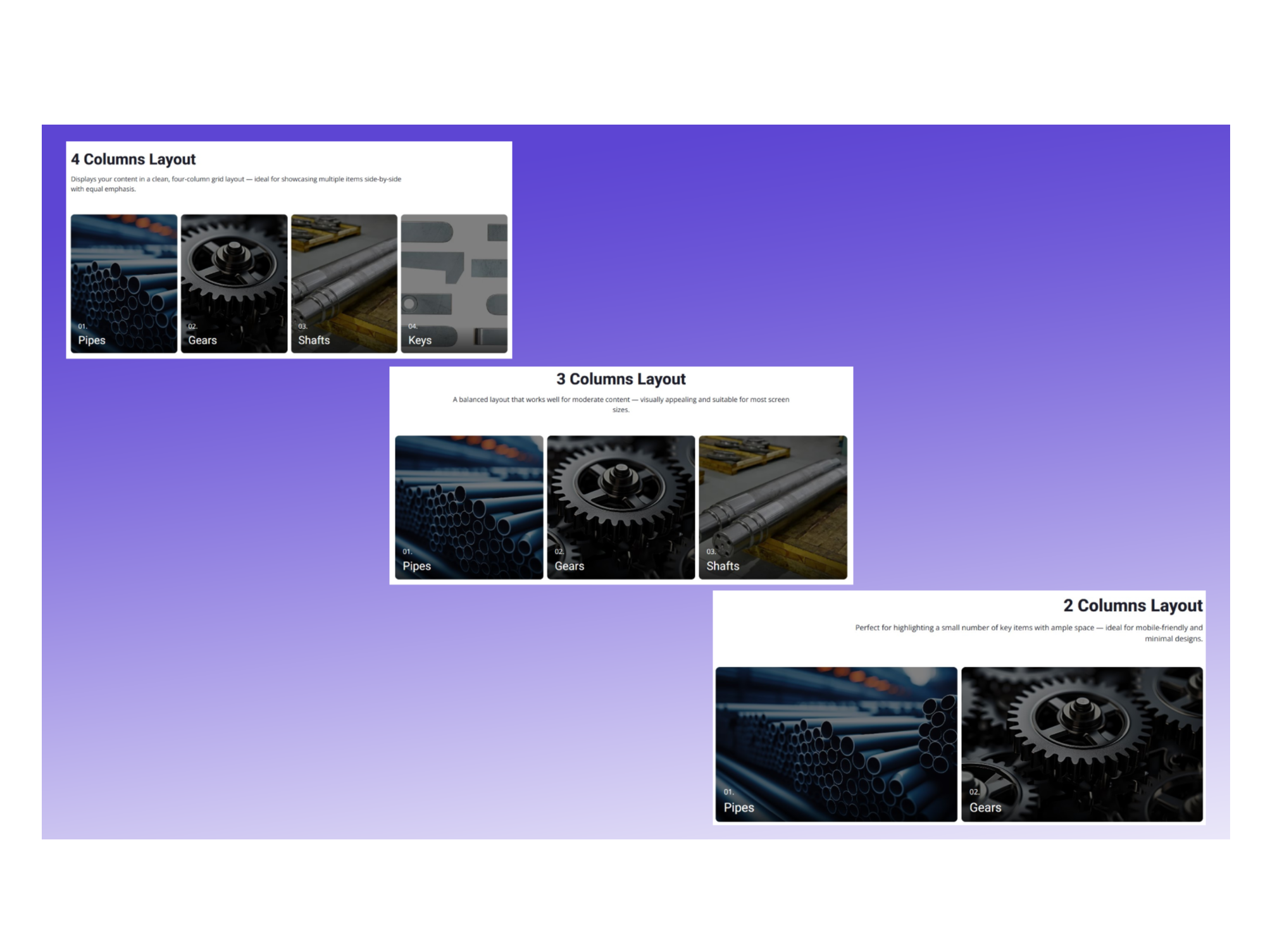 Fully Customizable Layouts