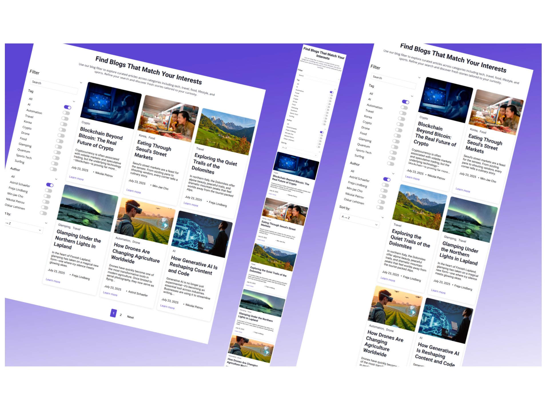 One Design. All Screens.